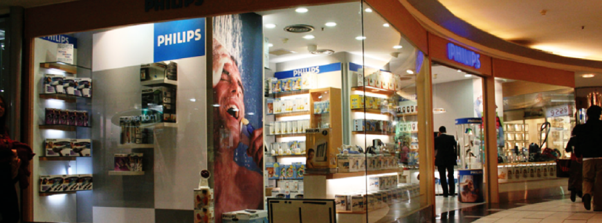 Imagine a unui magazin Philips